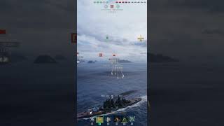 BOOM! Long-Range Lion Takes Out a Crippled Cruiser! | World of Warship #wows #shorts