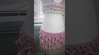 macrame top and skirt #macrameclothes #macrametop #macrameskirt #macrametutorial