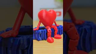 Amazing Flexi Heart 3d Printed | ASMR | cool 3d prints #3d #diy #music #beats