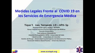 ASPECTOS LEGALES DE LOS SEM FRENTE AL COVID 19