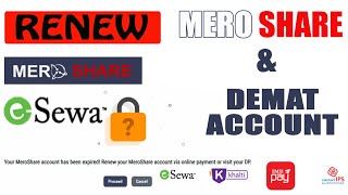 How to Renew MEROSHARE & DEMAT Account from Online 2022 | Esewa, Khalti, IME Pay, Connect IPS