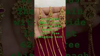 Thali chain with cz side locket at 625/- free shipping each9912213889