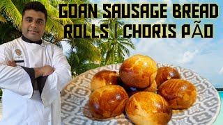 GOAN CHORIS PAO |GOAN STUFFED SAUSAGE  BREAD ROLLS |AUTHENTIC GOAN RECIPE