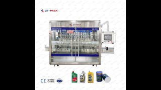 Lubricant Oil Filling Machine 1L-7L Track Capping Machine With 4000BPH Training At Customer Factory.