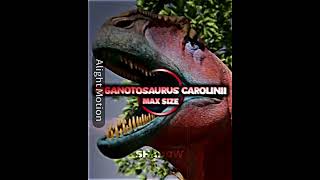 Tyrannosaurus rex vs Giganotosaurus carolinii