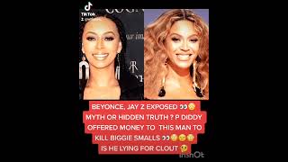 BEYONCE, JAY Z EXPOSED P DIDDY OFFERED MONEY TO KILL BIGGIE SMALLS #fyp #reels  #youtube #4u #viral