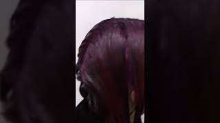 Awesome purple red hair #color #hairstyle #red #purple