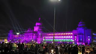 independence day Light show at Vidhan soudha #bangalore