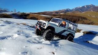 RC Axial scx10-"Defender90 on snow"-Full HD 60fps