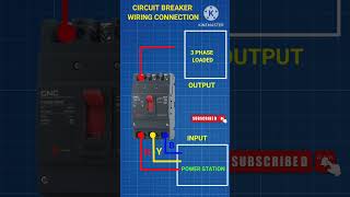 Circuit breaker wiring in  mccb connection procedure ##shorts YouTube## trending## video##