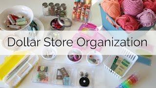 Dollar Store Craft Organization