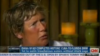 Diana Nyad INTERVIEW after Swimming 103-Miles from Cuba to Florida at Age 64!! - CNN Interview