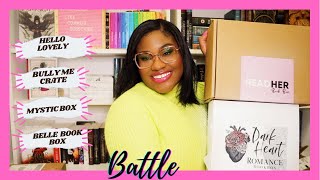 BATTLE OF THE BOOK SUBSCRIPTION BOXES: ROMANCE EDITION | 6 Romance Subscription Boxes 23 Books Total