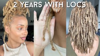 2 Year Loc Journey Update and Q&A While I Put in Loc Jewelry (With Time Stamps!)