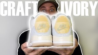 Air Jordan 3 Craft Ivory - Unboxing & Review ITA