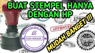 Tutorial Cara Membuat Desain Stempel sendiri di Hp android dengan aplikasi Pixellab