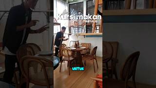 TERBARU KURSI MEJA MAKAN MINIMALIS KAYU JATI KOMBINASI ROTAN #irealgalleryfurniture #kursimejamakan