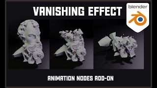 cool disappearing effect in Blender - Animation nodes