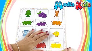 Play with Cards - Learn colors for Toddlers | MediaKids