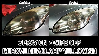 Easy spray to remove yellowish & protect paint surface (Blujay Autowax)