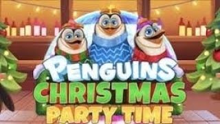 I bought a $25,000 bonus buy on Penguins Christmas Party Time new slot