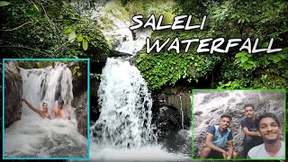 Saleli waterfall vlog  || way to saleli waterfall || famous waterfall in goa || trek to waterfall