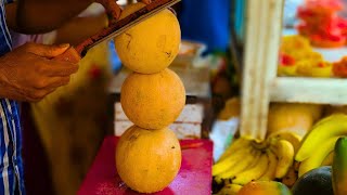 FRUIT NINJA of FRUITS | Amazing Fruits Cutting Skills | Indian Street Food In 2024