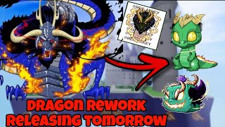 Dragon Rework Update Is Releasing Tomorrow...(Blox Fruits)