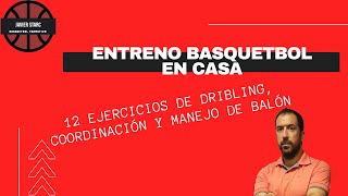 ENTRENO en CASA 🏠 EJERCICIOS de BASQUETBOL 🏀 Dribling y Coordinación