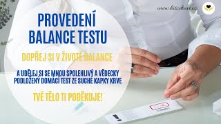 Zinzino BalanceTest | Návod na provedení BalanceTestu