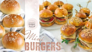 أفضل طريقة لتحضير ميني برغر بحشوتين مختلفتين.Mini burgers  à la viande hachée et aux légumes.