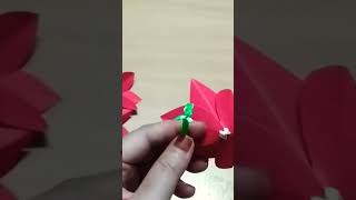 Beautiful origami paper flower 🌺🌹💐#shorts #shortvideo #youtubeshorts #ytshorts #viralvideo #diy