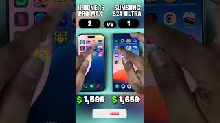 iPhone 16 Pro Max vs Samsung S24 Ultra Speed Test!🔥Fastest Phone 2024?🚀#shorts#viralvideo