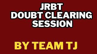 JRBT results 2022 | Doubt Clearing Session @tripurajournal | #jrbt #tpsc