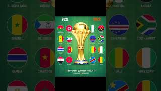 𝙀𝙑𝙀𝙍𝙔 quarter-finalist in 2023 is different to 2021 🌍🤯🔀 AFCON never disappoints 🎢