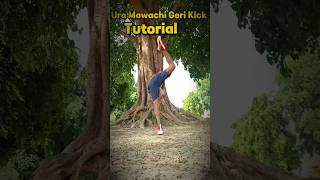 Ura Mawachi Geri Kick🥋🔥 #tutorial #taekwondo #karate #motivation #training #trick #speed #shorts