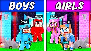 BOYS vs GIRLS SECURITY HOUSE in Minecraft!