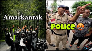 Amarkantak Ride pe police se ho gai ladai  🤬|| Cops vs bikers 💔|| #motovlogger