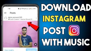 How To Save Instagram Post In Gallery With Music | Download Instagram Post In Gallery With Music