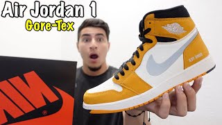 BEST JORDAN 1 GORE-TEX COLOR?!! AIR JORDAN 1 HIGH GORE-TEX "LIGHT CURRY" REVIEW!!