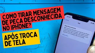 Como tirar mensagem de peça desconhecida no iPhone?