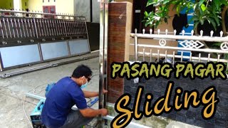 Gerbang Sorong Model terbaru #stainlesssteel #pintu #ironman #diy