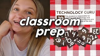 First Year Teacher Classroom Prep Vlog: Class Jobs Display + Other Projects!