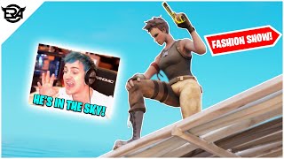 USING SKYBASES in a BIG STREAMERS Fortnite FASHION SHOW!!