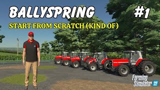 A Fresh Start in BALLYSPRING | Farming Simulator 22 Let's Play on PS5 #1