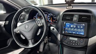 Acura TSX radio + back up camera install