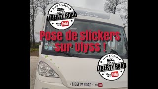 Pose de stickers sur notre camping-car Ulyss !!