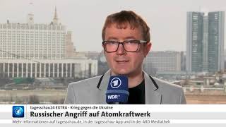 Russischer Angriff auf Atomkraftwerk Saporischje / Ukraine