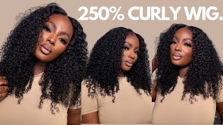 250 DENSITY IS FIRE🔥 BEGINNER FRIENDLY BEST CURLY WIG EVER | DETAILED INSTALL | FT WIGGINS HAIR