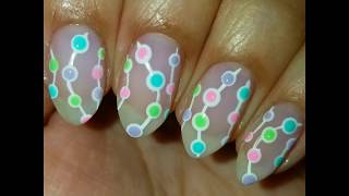 Spring Freehand and Nail Dot Design